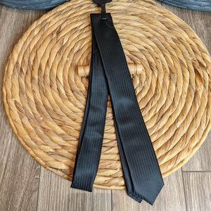 [2/$20] NWT Men's - ALDO Skinny Necktie - Black Tonal Stripe